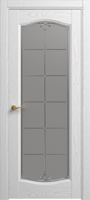 Межкомнатная дверь CLASSIC 55 Структурированная эмаль, (35) Ясень белый, 600/700/800*2000 мм.